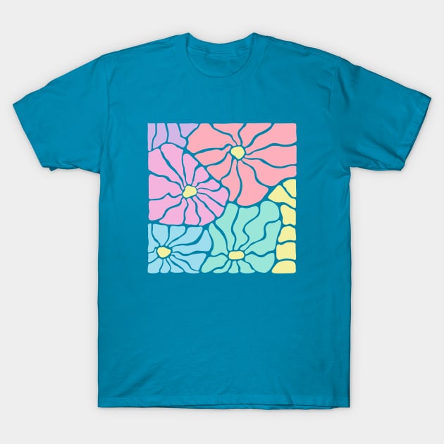 Flowers #01 - Pastel T-Shirt by Recup-Tout